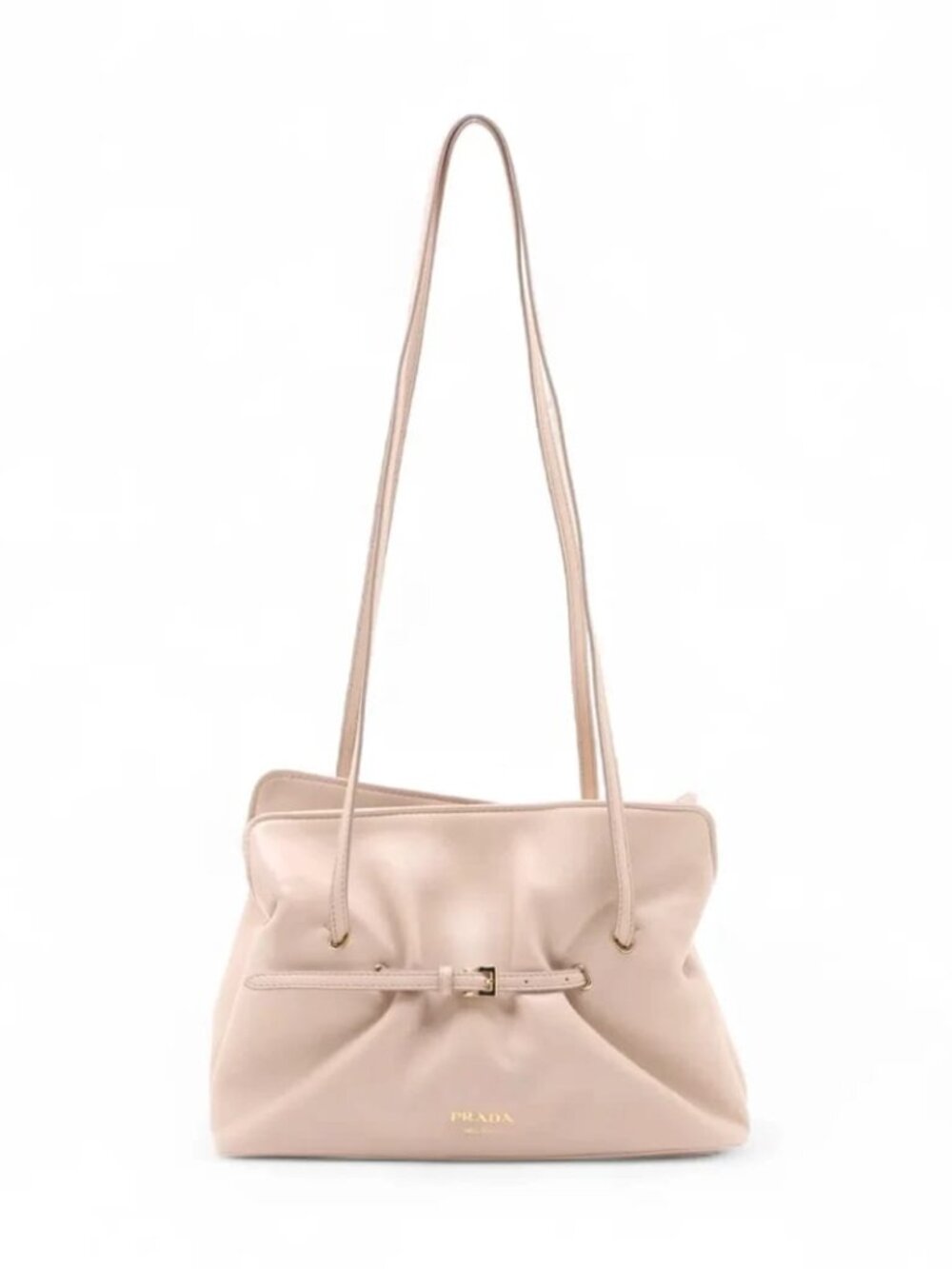 Authentic Prada Dada Shoulder Nappa Leather Powder Pink